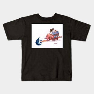 Bucking Bronco Pencil Kids T-Shirt